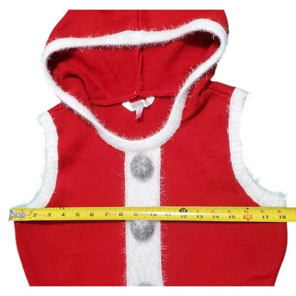Womens Santa Dress Hood Ugly Sweater Sexy Mrs Claus Elf Costume Christmas Large - Picture 7 of 9